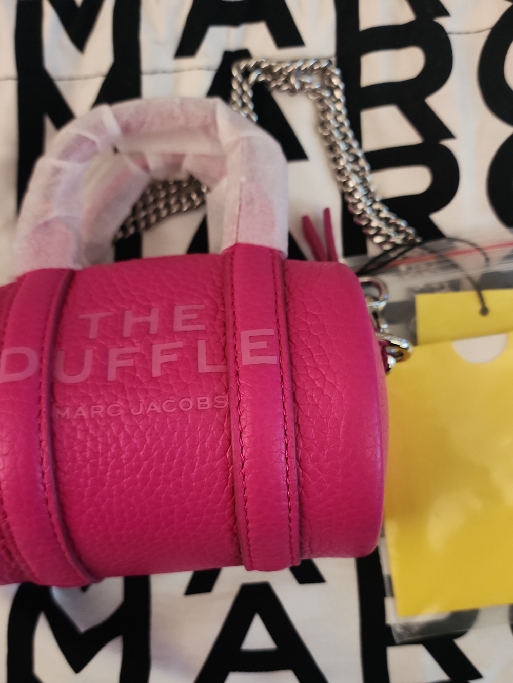 NWT Marc Jacobs The Duffle Mini Satchel — Fuchsia Pink - Picture 6 of 7